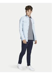 Jack & Jones - Jack&Jones Chinosy Marco 12174309 Granatowy Slim Fit. Kolor: niebieski. Materiał: bawełna #6