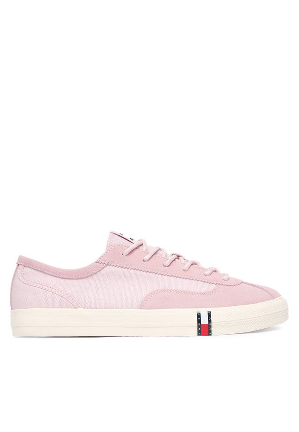 Sneakersy Tommy Jeans. Kolor: różowy
