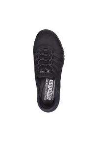 skechers - Damskie BREATHE-EASY ROLL-WITH-ME Slip-On Czarny. Zapięcie: bez zapięcia. Kolor: czarny. Materiał: guma, poliester, materiał. Szerokość cholewki: normalna