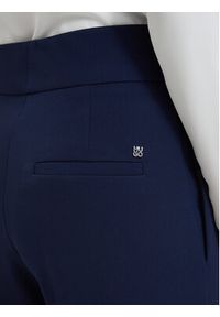 Hugo - HUGO Spodnie materiałowe Himia-1 50566604 Granatowy Wide Leg. Kolor: niebieski. Materiał: syntetyk #4