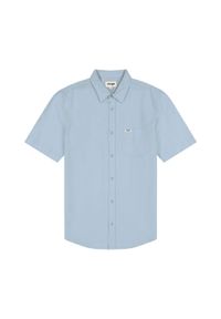 Wrangler - WRANGLER SS 1 PKT SHIRT MĘSKA KOSZULA ELEGANCKA DREAM BLUE 112352188. Styl: elegancki