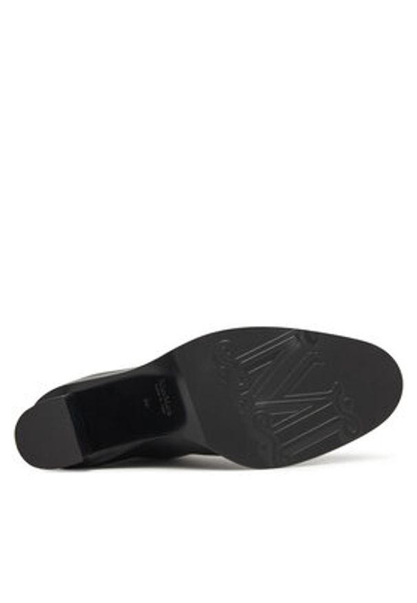 Max Mara Botki Midiboot80 25247960726 Czarny. Kolor: czarny. Materiał: skóra