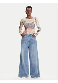 Desigual Bluzka Limbani 25WWTK33 Kolorowy Regular Fit. Materiał: wiskoza. Wzór: kolorowy #3