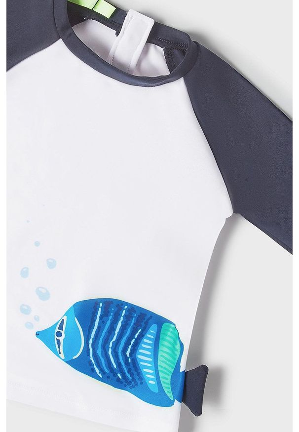 Mayoral Longsleeve dziecięcy kolor granatowy z nadrukiem. Okazja: na co dzień. Kolor: niebieski. Długość rękawa: długi rękaw. Wzór: nadruk. Styl: casual