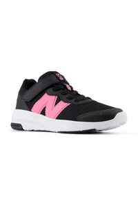 Buty dziecięce New Balance PT578BP – czarne. Kolor: czarny. Materiał: guma, materiał, syntetyk. Szerokość cholewki: normalna. Sport: bieganie #3