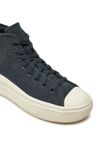 Converse Trampki Chuck Taylor All Star Move Platform A11146C 002 Szary. Kolor: szary. Materiał: zamsz, skóra. Obcas: na platformie #6