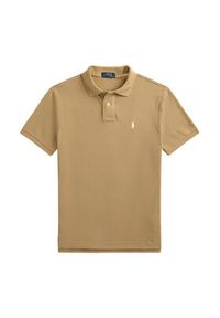 Polo Ralph Lauren Polo 710534735379 Beżowy Regular Fit. Typ kołnierza: polo. Kolor: beżowy. Materiał: bawełna #5