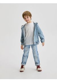 Reserved - Elastyczne jeansy carrot - niebieski. Kolor: niebieski #1