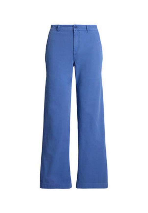 Lauren Ralph Lauren - LAUREN RALPH LAUREN Spodnie materiałowe 200965654003 Niebieski Regular Fit. Kolor: niebieski. Materiał: bawełna