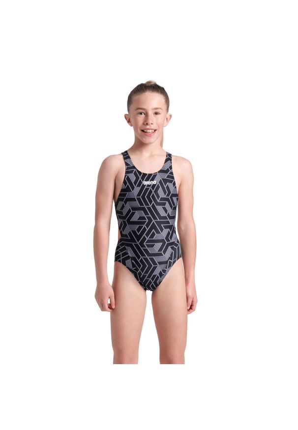 Arena Meisjes Badpak Escape Swim Tech L Team Zwart. Kolor: czarny