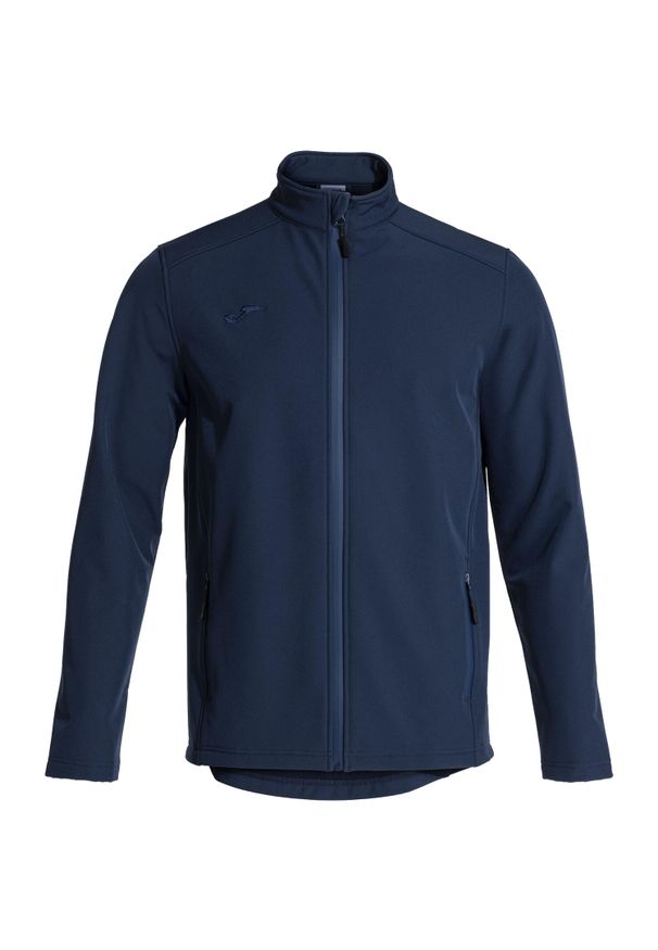 Joma - Kurtka sportowa męska Basilea II Softshell Jacket. Kolor: niebieski. Materiał: poliester, elastan