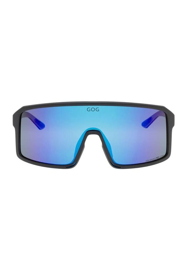 Okulary polaryzacyjne GOG Ragnarok - matt black/blue. Kolor: czarny