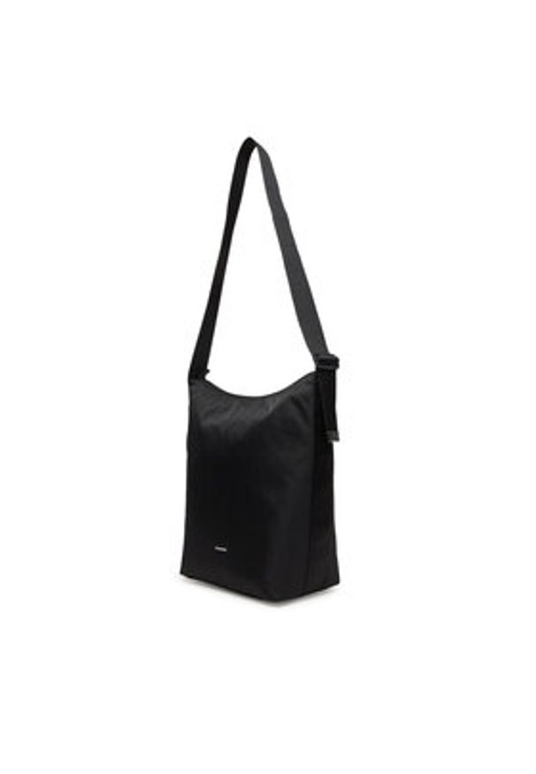 Calvin Klein Torba Ck Ease Hobo Tote K50K512893 Czarny. Kolor: czarny. Materiał: materiał