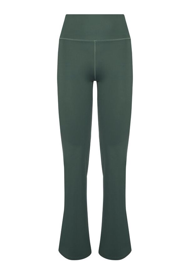 GIRLFRIEND COLLECTIVE - Girlfriend Collective Legginsy Compressive 4038 Zielony Flare Fit. Kolor: zielony. Materiał: syntetyk