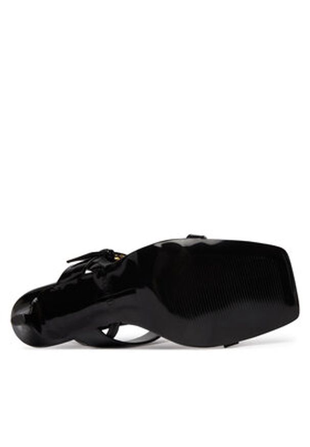 Versace Jeans Couture Sandały 80VA3S71 ZS190 899 Czarny. Kolor: czarny. Materiał: skóra