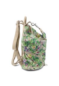 Plecak Damski Rieker, z wytrzymałego materiału z dekoracyjnym wzorem z regulowanymi szelkami pionowym zamkiem z przodu dodatkowymi kieszeniami i prak. Kolor: zielony. Materiał: materiał. Wzór: nadruk, kwiaty. Styl: casual #5