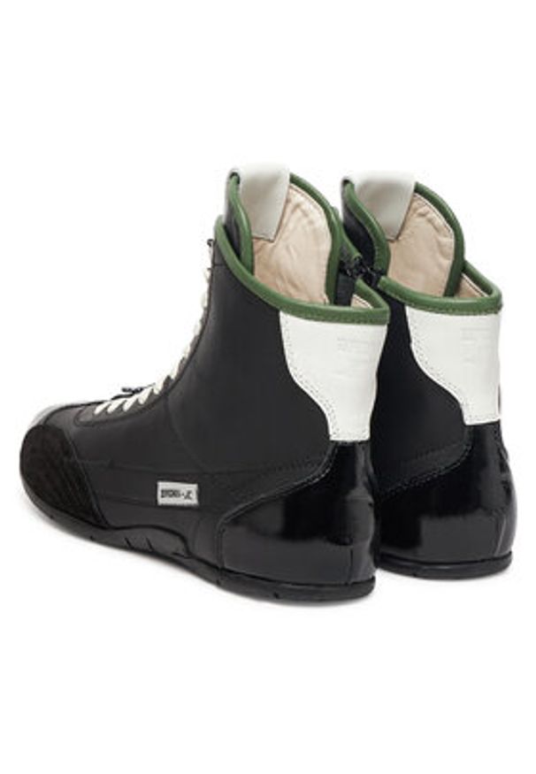 Bronx Sneakersy 47661-CU Czarny. Kolor: czarny. Materiał: skóra