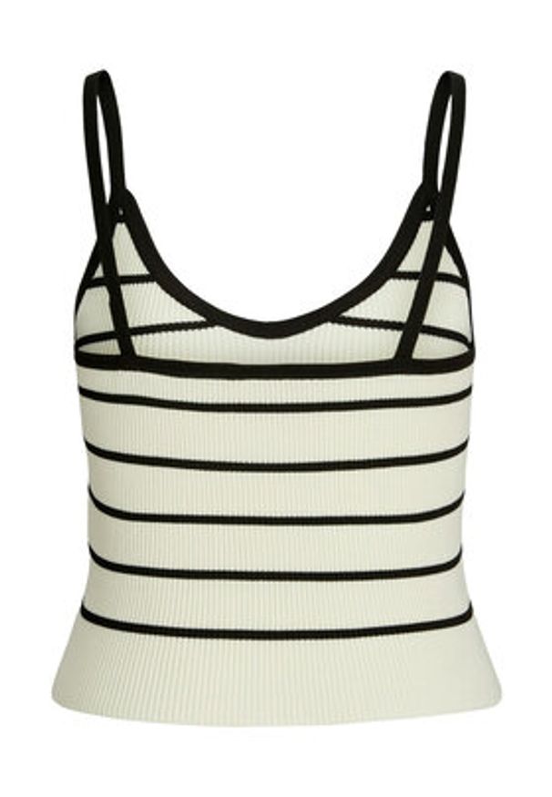 JJXX Top Esther 12255237 Écru Slim Fit. Materiał: wiskoza