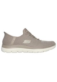 skechers - Buty SKECHERS SUMMITS-CLASSY NIGHT SLIP-INS Beżowy. Kolor: szary. Materiał: tkanina. Sport: fitness #2