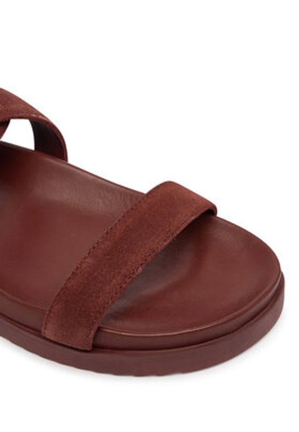 Patrizia Pepe Sandały 8X0113/L152-B882 Brązowy. Kolor: brązowy. Materiał: zamsz, skóra