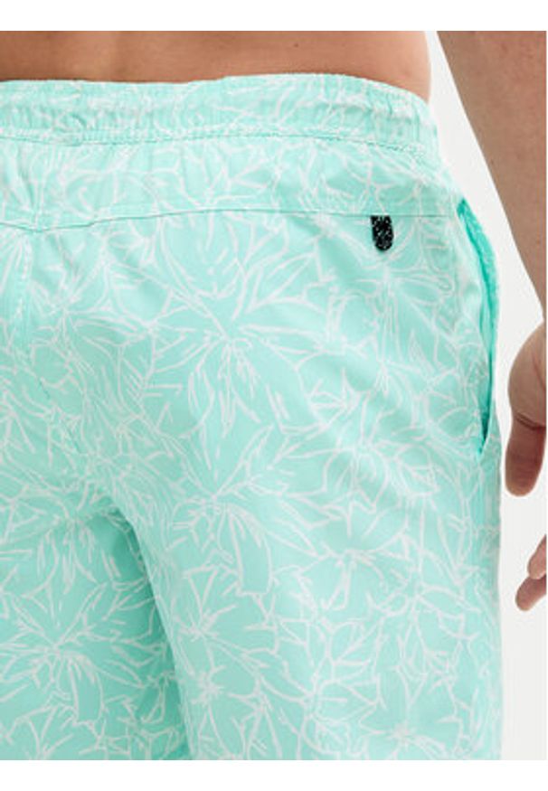 Tom Tailor Szorty kąpielowe 1045070 Zielony Regular Fit. Kolor: zielony. Materiał: syntetyk