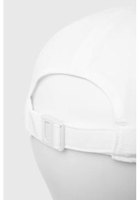 adidas Performance czapka z daszkiem kolor biały z nadrukiem. Kolor: biały. Materiał: skóra, materiał. Wzór: nadruk #2
