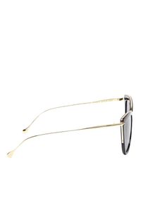 Kazar - Czarne okulary przeciwsłoneczne. Kolor: czarny. Materiał: materiał #2