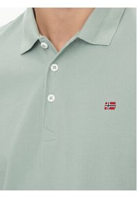 Napapijri Polo Ealis NP0A4H8B Zielony Regular Fit. Typ kołnierza: polo. Kolor: zielony. Materiał: bawełna