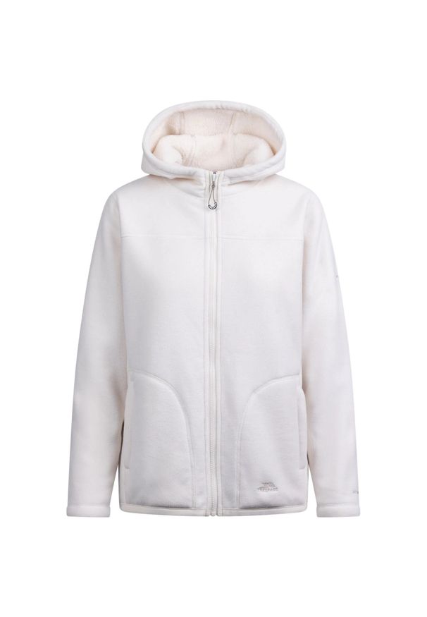 TRESPASS - Damska Bluza Polarowa Backstay. Kolor: biały. Materiał: polar. Sezon: zima. Styl: sportowy. Sport: turystyka piesza