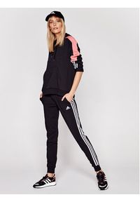 Adidas - adidas Spodnie dresowe 3-Stripes GM5542 Czarny Slim Fit. Kolor: czarny. Materiał: dresówka, bawełna #3