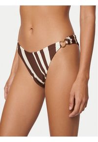 Seafolly Dół od bikini Coastline 40766-270 Brązowy. Kolor: brązowy. Materiał: syntetyk #1