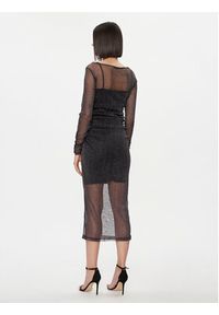 Please Sukienka koktajlowa A1WCCFQ000 Czarny Slim Fit. Kolor: czarny. Materiał: syntetyk. Styl: wizytowy