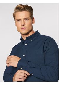 Jack & Jones Koszula Brook Oxford 12192150 Granatowy Slim Fit. Kolor: niebieski. Materiał: bawełna