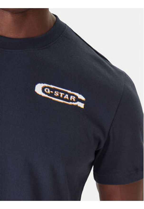 G-Star RAW - G-Star Raw T-Shirt Back Gr Arch D26047-C336 Czarny Regular Fit. Kolor: czarny. Materiał: bawełna