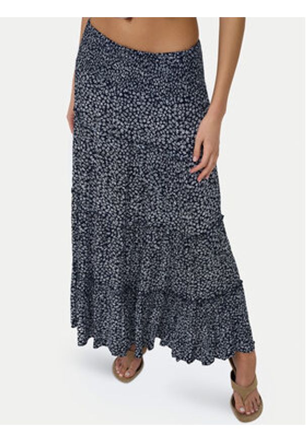 only - ONLY Spódnica maxi Fernanda 15375238 Granatowy Regular Fit. Kolor: niebieski. Materiał: wiskoza