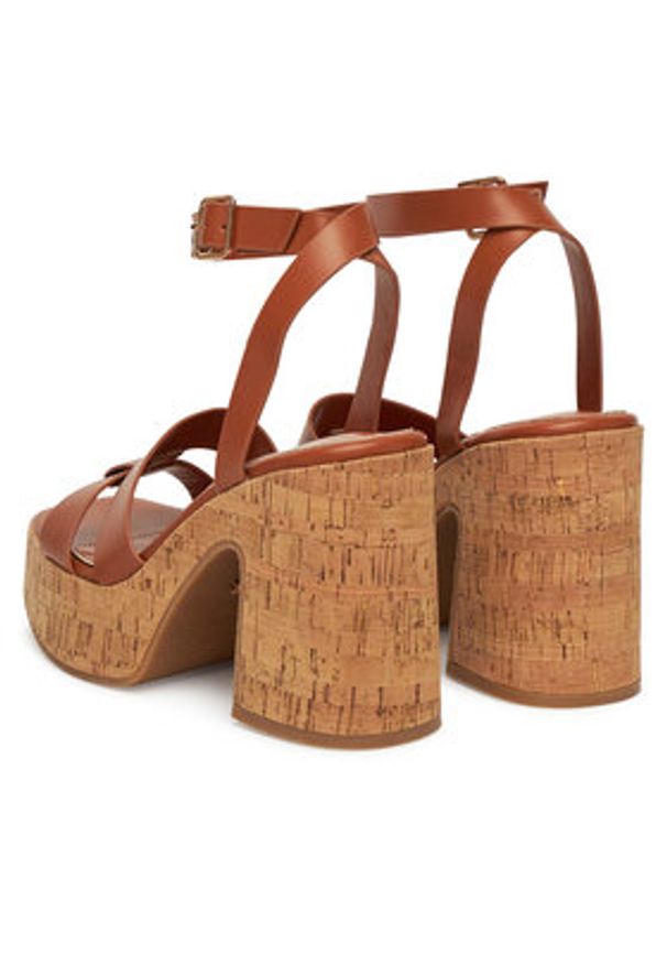 DeeZee Sandały F23858 Brązowy. Kolor: brązowy. Materiał: syntetyk, materiał