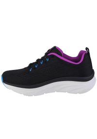 skechers - Buty sportowe Sneakersy damskie, Skechers D'Lux Walker - Fresh Finesse. Kolor: wielokolorowy, czarny, biały. Sport: turystyka piesza