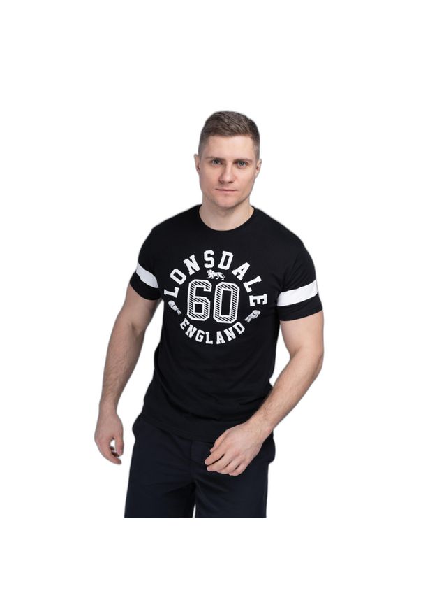 Koszulka Lonsdale Askerswell. Kolor: czarny, biały, wielokolorowy