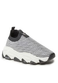 Sneakersy Kurt Geiger Lettie Knit Crystals 9106363609 Silver. Kolor: szary. Materiał: materiał #1