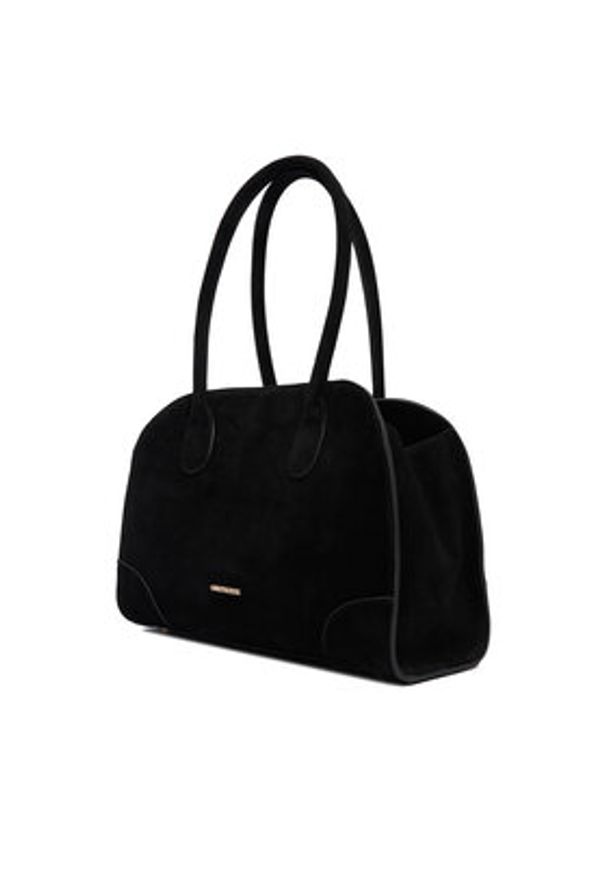 Gino Rossi - GINO ROSSI Torebka EO-LA224-19138 Czarny. Kolor: czarny. Materiał: zamszowe, skórzane