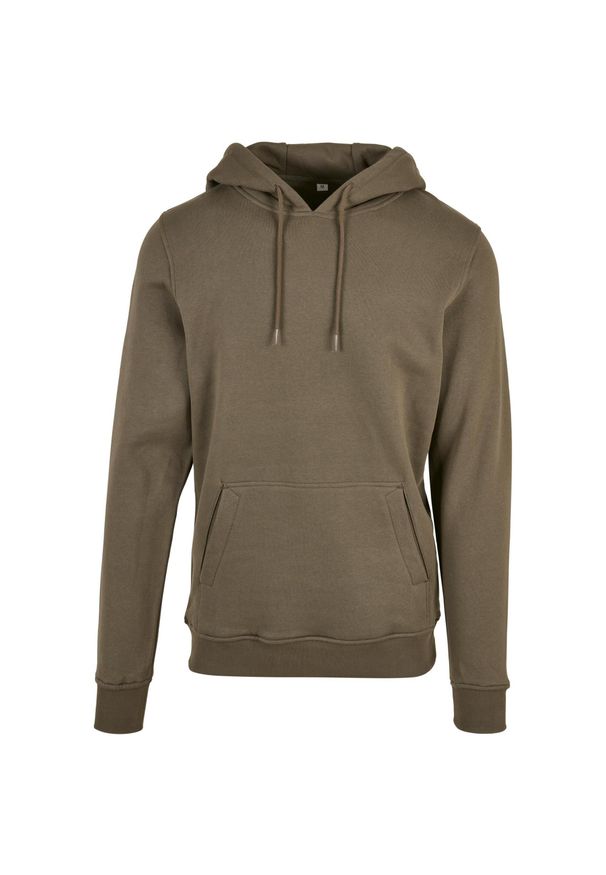 BUILD YOUR BRAND - Organiczna Bluza Z Kapturem Unisex Dla Dorosłych. Typ kołnierza: kaptur. Kolor: zielony