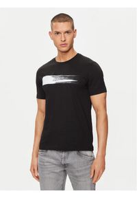 Calvin Klein T-Shirt Brush Logo K10K113113 Czarny Regular Fit. Kolor: czarny. Materiał: bawełna