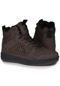 Buty męskie zimowe ocieplane Kappa SHAB FUR. Wysokość cholewki: za kostkę. Zapięcie: sznurówki. Kolor: czarny, brązowy, wielokolorowy. Materiał: tkanina, materiał, syntetyk, skóra. Szerokość cholewki: normalna. Sezon: zima. Sport: turystyka piesza #1