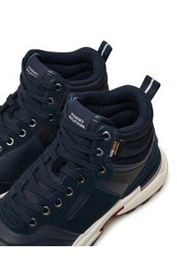 TOMMY HILFIGER - Tommy Hilfiger Sneakersy M Runner Cordura Hi Lth Mix FM0FM05222 Granatowy. Kolor: niebieski. Materiał: skóra, zamsz