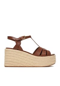 Badura Espadryle EO-AMARI-LT0228-26-805 Brązowy. Kolor: brązowy. Materiał: skóra #1