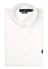 Polo Ralph Lauren Koszula Bsr 710772290 Biały Custom Fit. Typ kołnierza: polo. Kolor: biały. Materiał: bawełna #4