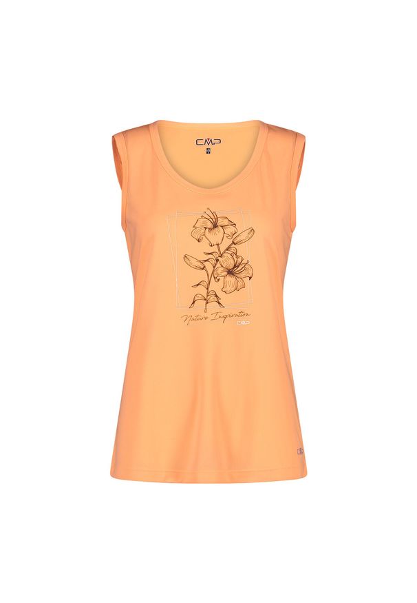 Damski tank top CMP. Kolor: pomarańczowy, wielokolorowy. Długość rękawa: bez rękawów