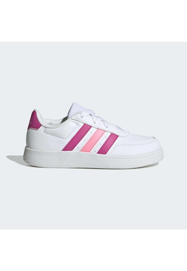 Adidas - Breaknet Lifestyle Court Lace Shoes. Okazja: na co dzień. Kolor: różowy, biały, wielokolorowy. Materiał: materiał. Sport: tenis