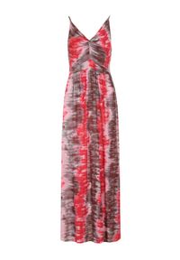 Born2be - Czerwona Sukienka Grynienne. Kolor: czerwony. Materiał: wiskoza. Długość rękawa: na ramiączkach. Wzór: jednolity, aplikacja, kolorowy. Długość: maxi #2