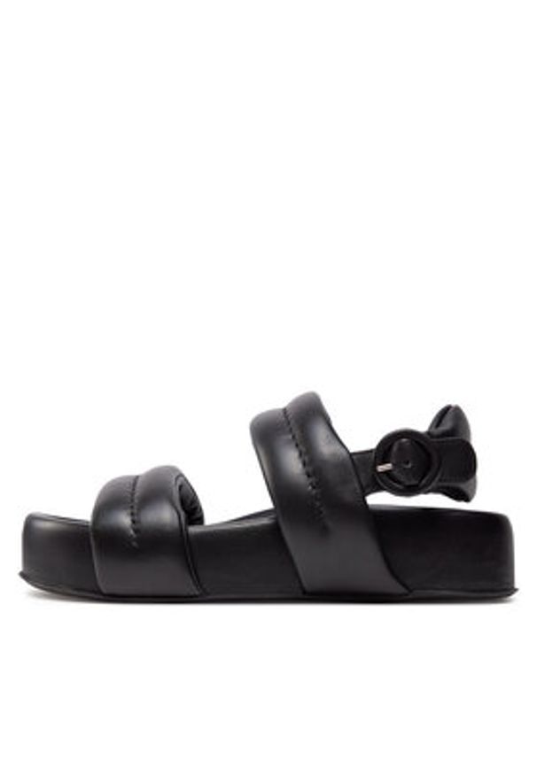 AGL Sandały Jane Soft D685004PGSOFTY0000 Czarny. Kolor: czarny. Materiał: skóra
